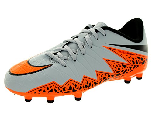 Nike Youth Hypervenom Phelon Ii Firm Ground [WOLF GREY/BLACK/TOTAL ORANGE]