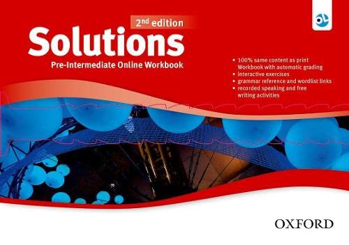 Solutions: Pre-Intermediate: Online Workbook - Card with Access Code by Oxford