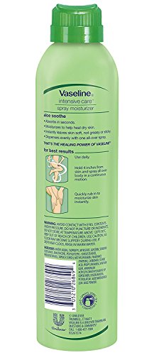 Vaseline Vaseline Spray Go Aloe Fresh, 6.5 Ounces (Pack of 2)