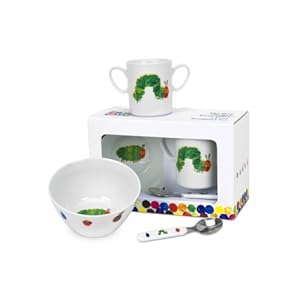 Royal Worcester Очень голодная гусеница 3-Piece Set включает в себя завтрак Bowl / Double Handled Кружка / Ложка