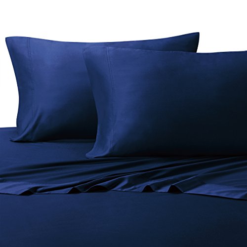 King Royal-Blue Ultra Soft bed sheets 100% Rayon from Bamboo Sheet Set