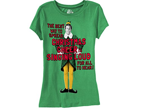 Ripple Junction Elf Holiday Cheer Juniors T-Shirt