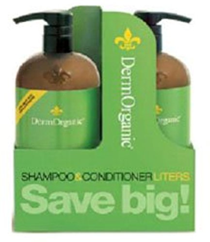 Dermorganic Shampoo and Conditioner Duo, 33.8 Ounces each