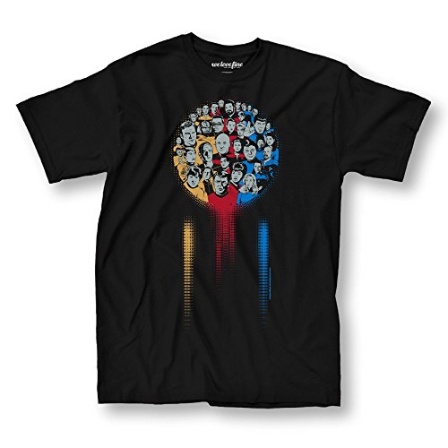 Star Trek Original Series Next Generation Iconic Mens T-Shirt Black
