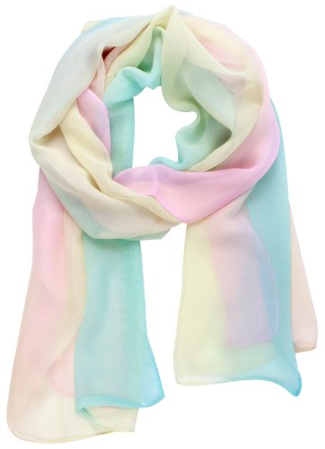 niceeshop(TM) Elegant Soft Chiffon Thin Scarf Wrap Lady Shawl Stole,Gradient Color