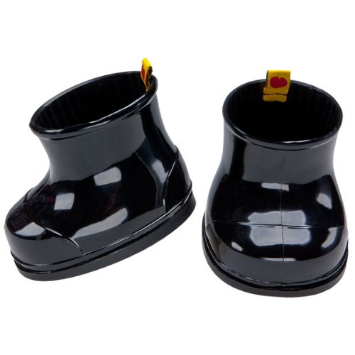 Build a Bear Workshop Black Rubber Boots Teddy Bear Shoes