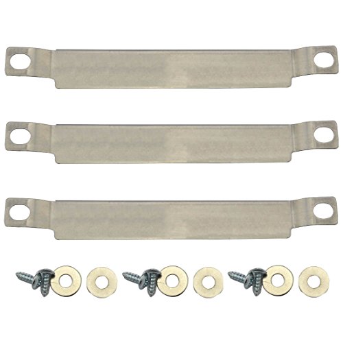3 Pack 05592 Stainless Steel Metals Crossover Burner Replacement BBQ for Select Gas Grill Models by Charbroil, Kenmore and Others
