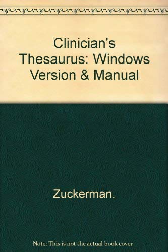 Clinician's Thesaurus, Electronic Edition: Version 4.0 by Edward L. Zuckerman PhD