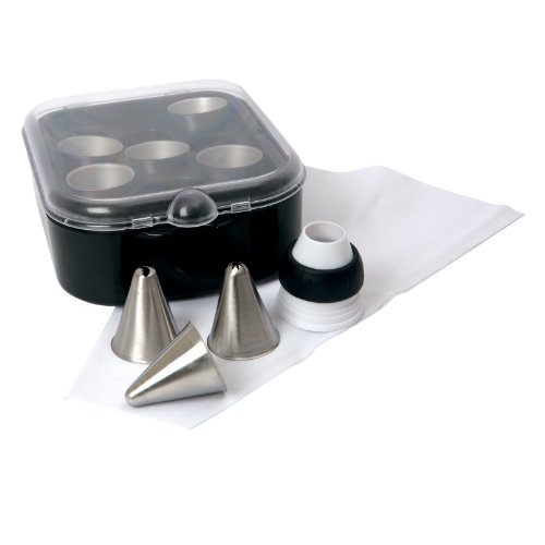 

Swift 10 Piece Deluxe Icing Set, brushed steel nozzles