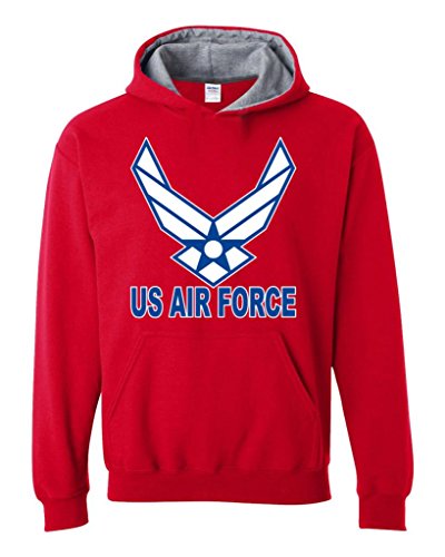 Artix US Air Force Blue Contrast Color Hoodies Sweatshirt