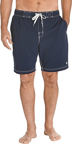 Algopix Similar Product 18 - Coolibar UPF 50 Mens Swim Trunks 