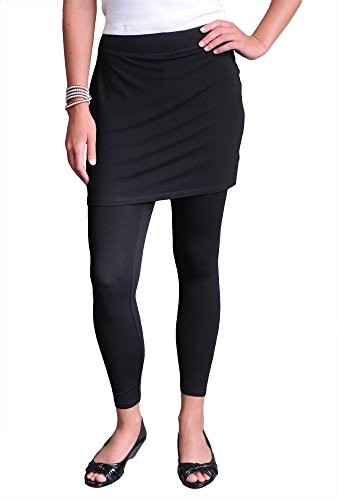 Eileen Fisher Skirted Ankle Legging in Viscose Jersey