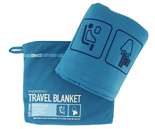 Algopix Similar Product 4 - Flight 001 Travel Blanket, Blue