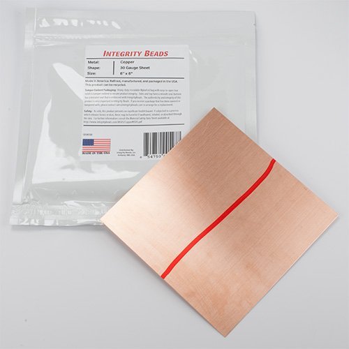 Algopix Similar Product 15 - Copper 30 Gauge Sheet - 6" x 6"