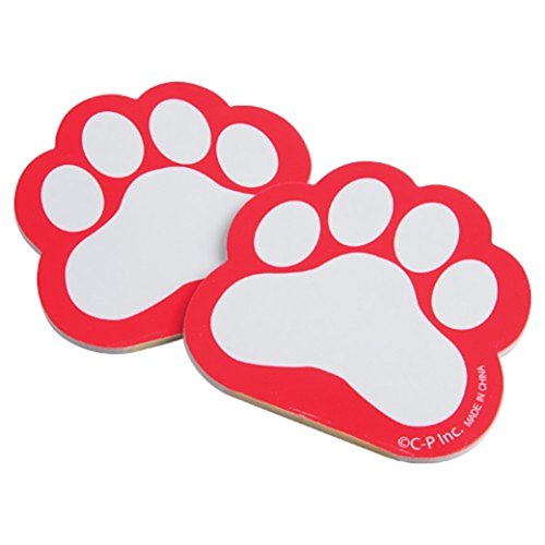 

Dozen Red Paw Print Themed Mini Notebook Memo Pads