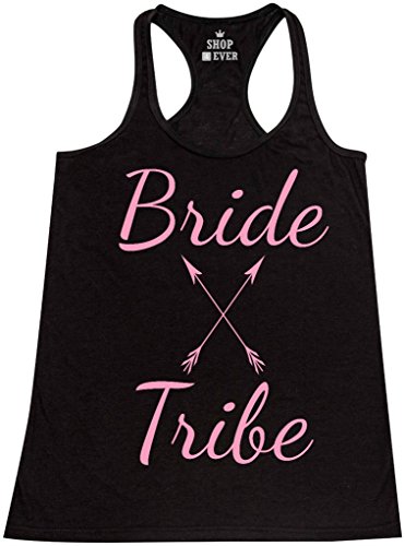 Shop4Ever® Bride Tribe Pink Women's Racerback Tank Top Wedding Tank Tops