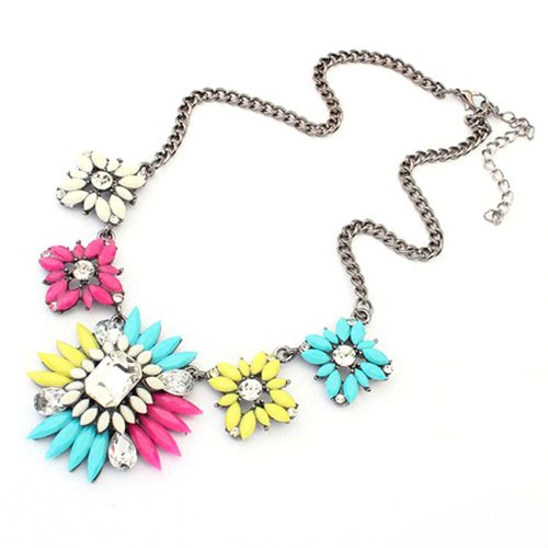 Bestpriceam (TM) Chunky Clear Crystal Statement Necklace