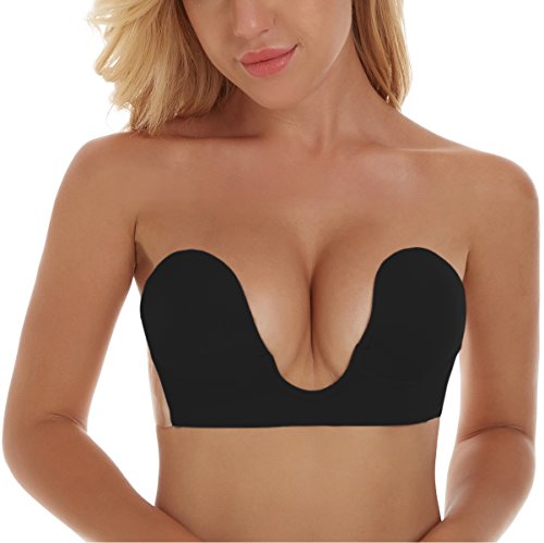 Algopix Similar Product 4 - Lovebabe Sticky Bra Strapless Backless