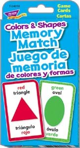 Shapes & Colors Memory Match/Juego de memoria de colores y formas Challenge Cards