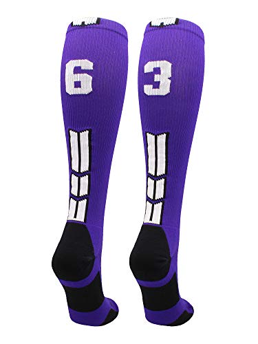 Algopix Similar Product 10 - MadSportsStuff Player Id Number Socks