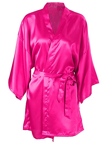 Algopix Similar Product 4 - Silk Robe Womens Short Satin Sleepwear