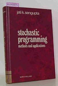 Stochastic programming: Methods and applications