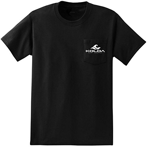 Koloa Surf Pocket Logo Tee Classic 2-Sided Wave Logo Heavy Cotton T-Shirts