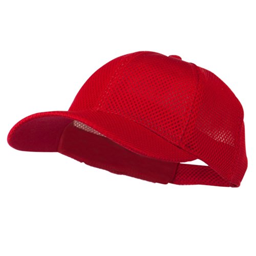 Air Mesh Polyester Cap - Red