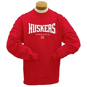 Nebraska Cornhuskers Felt Applique Long Sleeve T-Shirt