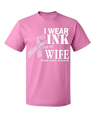 P&B Men's I Wear Pink for my Wife Breast Cancer Awareness T-shirt