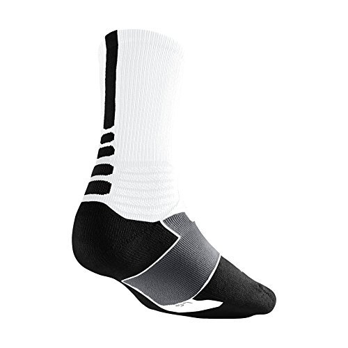 Nike Men's Hyper Elite Cushioned Basketball Socks, Volt Black Grey