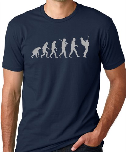 Guitar Player Evolution Funny T-Shirt Guitarist musician Tee