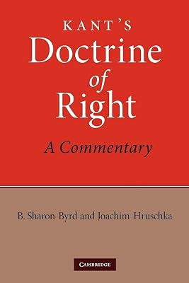 Kant's Doctrine of Right: A Commentary