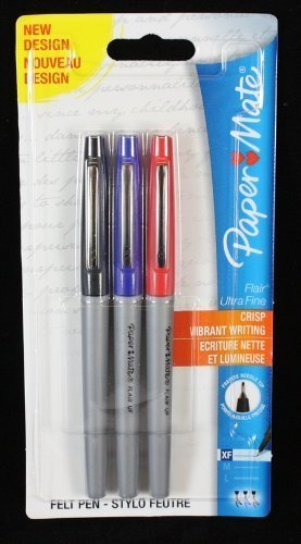 

Paper Mate Flair Assorted Blister Ultra Fine Tip (Pack of 3)