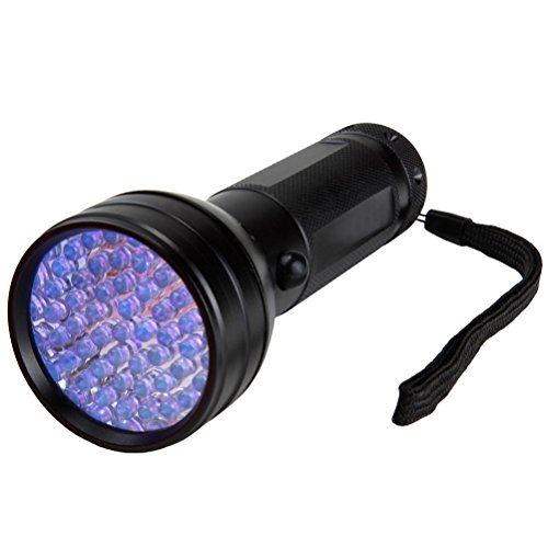 Happy Hours® Pro UV Ultraviolet 51 LEDs Blacklight Flashlight For Pet Urine Counterfeit Money Identification Hotel Room Inspection Bed Bugs Checking Spot Scorpions Finder Minerals Leaks Detector