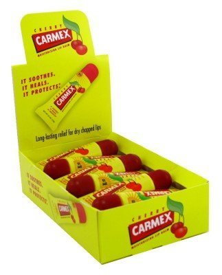 Carmex Cherry Lip Balm SPF 15 0.35 oz (Pack of 12)