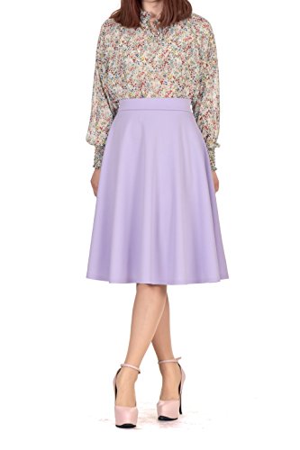 Dani's Choice Fine Versatile A line Full Flared Swing Skater Midi Skirt