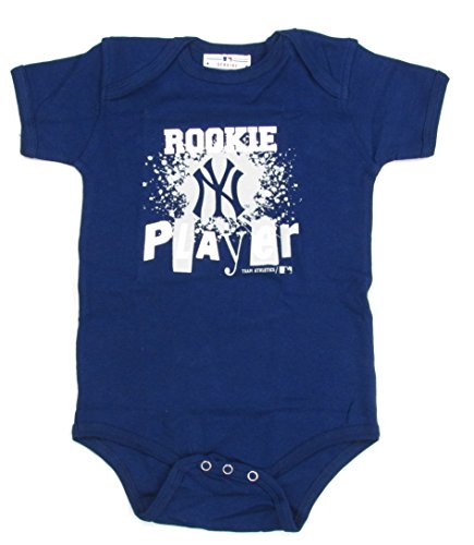 New York Yankees Rookie Player Baby Creeper - Navy