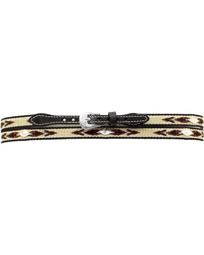 M & F Western Men's Woven Aztec Concho Hat Band