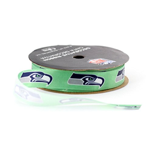 Offray Sports NFL Football Seattle Seahawks Ribbon, 5/8