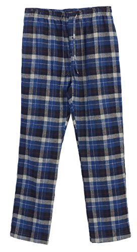 Gioberti Mens Flannel Pajama Pants, Elastic Waist