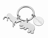 Wall Street Bull and Bear Key Chain - Stock Market