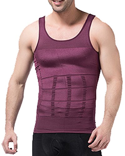 Tulucky Men's Slimming Trimmer Body Shaper Vest Shirts Lose Weight Tank Tops