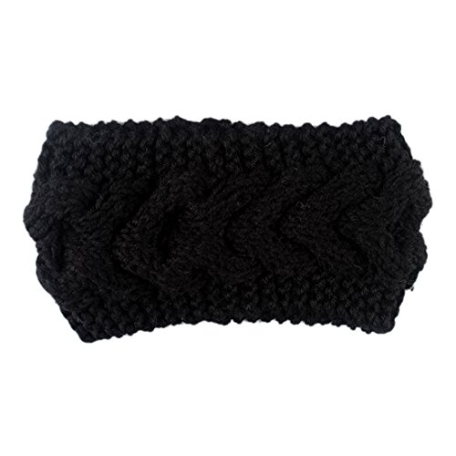 

Knitted Floral Headband Warm Ear Warmer Headwrap & Hairband