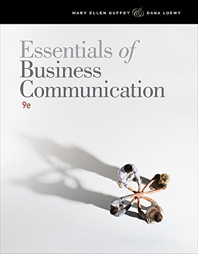 Essentials of Business Communication by Mary Ellen Guffey