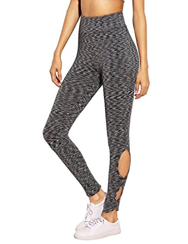 SweatyRocks High Waist Leggings Cutout Yoga Pants Run Jogger Active Tights