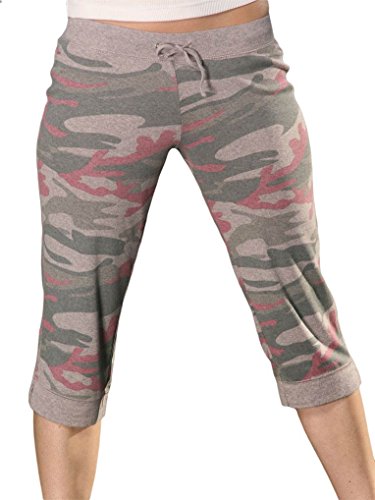 Kavio! Junior Heather Camouflage Capri Pant Silicon Wash
