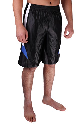 Players Men's Athletic Basketball Long Mesh Shorts with Side Pockets