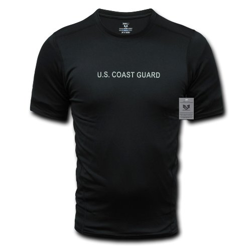 Rapiddominance Coast Guard Rapid Cool T-Shirt, Black, Large