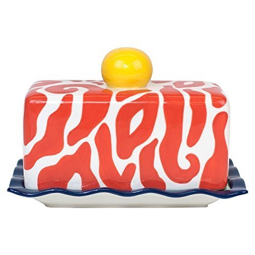 Algopix Similar Product 3 - Zebra Covered Butter Dish